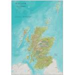 Blaue Landkarten mit Schottland-Motiv 