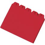 Rote Leitkarten & Karteileitregister DIN A6 25-teilig 