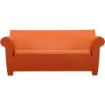 Kartell - Bubble Club 2-Sitzer Sofa - rot, Kunststoff - 82x192x75 cm - erdrot (0605064) (206)