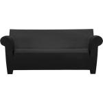 Kartell - Bubble Club 2-Sitzer Sofa - schwarz, Kunststoff - 82x192x75 cm (0605009) (207)