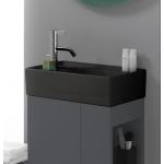Schwarze Laufen Handwaschbecken & Gäste-WC-Waschtische matt aus Keramik 