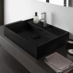 Schwarze Laufen Handwaschbecken & Gäste-WC-Waschtische matt aus Keramik 