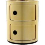 Reduzierte Goldene Kartell Componibili Nachttische & Nachtschränke aus Kunststoff Breite 0-50cm, Höhe 0-50cm, Tiefe 0-50cm 