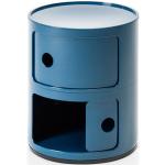 Blaue Kartell Componibili Bürocontainer 