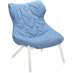 Kartell - Foliage Sessel - blau, Metall,Stoff - 70x80x90 cm - blauer Trevirabezug - blau (529)