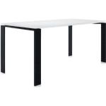 Weiße Kartell Four Rechteckige Design Tische lackiert aus Metall Breite 150-200cm, Höhe 150-200cm, Tiefe 50-100cm 