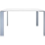 Kartell - Four Tisch S - weiß, rechteckig, Laminat/HPL,Metall - 128x72x128 cm - weiß-weiß (316) 128 x 128 cm