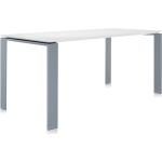 Kartell - Four Tisch Soft - weiß - weiß-Aluminium (708) rechteckig, 190 x 79 cm