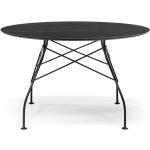 Kartell - Glossy Tisch - schwarz, Marmor,Metall - 118x72x118 cm - schwarzer Marmor - MN Black (636) rund