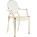 Reduzierte Anthrazitfarbene Barocke Kartell Louis Ghost Transparente Stühle aus Kunststoff Breite 50-100cm, Höhe 50-100cm, Tiefe 50-100cm 4-teilig 
