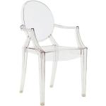 Reduzierte Anthrazitfarbene Barocke Kartell Louis Ghost Transparente Stühle Breite 50-100cm, Höhe 50-100cm, Tiefe 50-100cm 4-teilig 