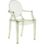 Reduzierte Anthrazitfarbene Barocke Kartell Louis Ghost Transparente Stühle Breite 50-100cm, Höhe 50-100cm, Tiefe 50-100cm 4-teilig 