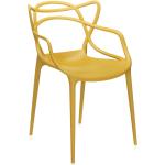 Senfgelbe Kartell Masters Designer Stühle aus Kunststoff Outdoor Breite 50-100cm, Höhe 50-100cm, Tiefe 50-100cm 