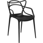 Schwarze Moderne Kartell Masters Designer Stühle 