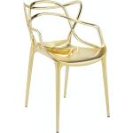 Reduzierte Goldene Moderne Kartell Masters Designer Stühle aus Metall mit Armlehne 