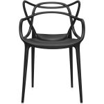 Reduzierte Schwarze Moderne Kartell Masters Designer Stühle aus Kunststoff Outdoor 4-teilig 