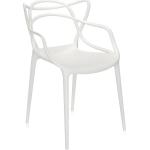 Reduzierte Weiße Moderne Kartell Masters Designer Stühle aus Kunststoff Outdoor 