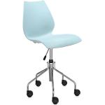 Hellblaue Kartell Maui Ergonomische Bürostühle & orthopädische Bürostühle  aus Kunststoff Tiefe 50-100cm 