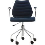 Blaue Kartell Maui Bürostühle & Schreibtischstühle aus Stoff mit Armlehne Tiefe 50-100cm 