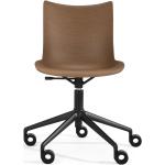 Schwarze Moderne Kartell Nachhaltige Bürostühle & Schreibtischstühle lackiert aus Eiche höhenverstellbar Breite 50-100cm, Tiefe 50-100cm 