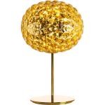 Goldgelbe Minimalistische Runde Designer Tischlampen aus Kristall 