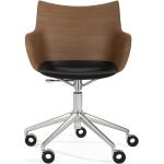 Silberne Kartell Nachhaltige Bürostühle & Schreibtischstühle aus Chrom Breite 50-100cm, Tiefe 50-100cm 