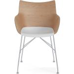 Reduzierte Silberne Kartell Designer Stühle lackiert aus Eschenholz Breite 50-100cm, Höhe 50-100cm, Tiefe 50-100cm 