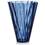 Kartell Shanghai Vase blau transparent