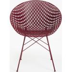 Reduzierte Anthrazitfarbene Moderne Kartell Designer Stühle aus Polyrattan Outdoor Breite 50-100cm, Höhe 50-100cm, Tiefe 50-100cm 