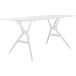 Kartell Spoon Tisch 140cm weiß/Tischgestell weiß/140x70cm weiß 140x70cm