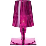 Pinke Moderne Rechteckige Nachttischlampen & Nachttischleuchten aus Stoff E14 