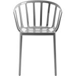 Graue Kartell Designer Stühle aus Kunststoff Outdoor Breite 50-100cm, Höhe 50-100cm, Tiefe 50-100cm 