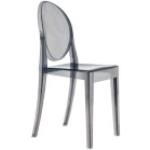 Reduzierte Graue Kartell Victoria Ghost Transparente Stühle aus Kunststoff stapelbar Breite 0-50cm, Höhe 0-50cm, Tiefe 0-50cm 