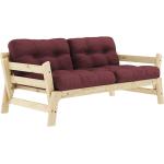 Karup Design - STEP Sofa - transparent, rechteckig, Holz,Stoff - 158x70x74 cm - 710 Bordeaux (150101710) (612)