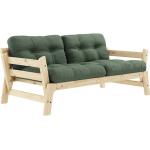 Karup Design - STEP Sofa - transparent, rechteckig, Holz,Stoff - 158x70x74 cm - 756 Olive Green (150101756) (619)