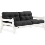 Karup Design - STEP Sofa - weiß, rechteckig, Holz,Stoff - 158x70x74 cm - 734 Dark Grey (150105734) (604)