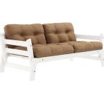 Karup Design - STEP Sofa - weiß, rechteckig, Holz,Stoff - 158x70x74 cm - 755 Mocca (150105755) (607)