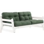 Karup Design - STEP Sofa - weiß, rechteckig, Holz,Stoff - 158x70x74 cm - 756 Olive Green (150105756) (608)