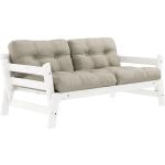 Karup Design - STEP Sofa - weiß, rechteckig, Holz,Stoff - 158x70x74 cm - 914 Linen (150105914) (610)