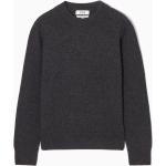 Dunkelgraue COS Kaschmir-Pullover aus Wolle für Damen Größe M für den für den Herbst 