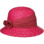 Rote Elegante SEEBERGER Kassida Glockenhüte aus Stroh für Damen Einheitsgröße 
