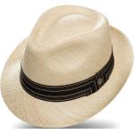 Braune Elegante Panamahüte aus Stroh für Herren Größe XL 