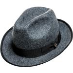 Graue Elegante Trilbies & Fedora-Hüte aus Filz schmutzabweisend für Herren Größe XL 