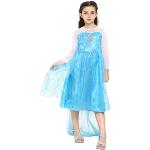 Die Eiskönigin Elsa Maxi Prinzessin-Kostüme mit Glitzer für Kinder 