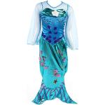Blaue Arielle die Meerjungfrau Maxi Königin Kostüme mit Glitzer aus Polyester für Kinder 