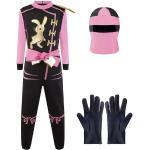 Pinke Motiv Ninja-Kostüme für Kinder 