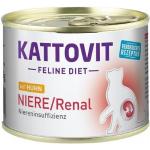 KATTOVIT Feline Diet Niere/Renal Huhn 12 x 185g Dose Katzennassfutter Diätnah... (12 x 185,00 g)