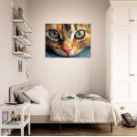 Surrealistische Poster mit Katzenmotiv aus Papier 30x40 
