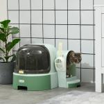 Grüne PawHut Streuschaufeln für Katzentoiletten aus Kunststoff mit Schublade 
