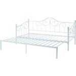 Weiße Kauf-Unique Bio Betten mit Matratze aus Metall 180x200 mit Härtegrad 2 